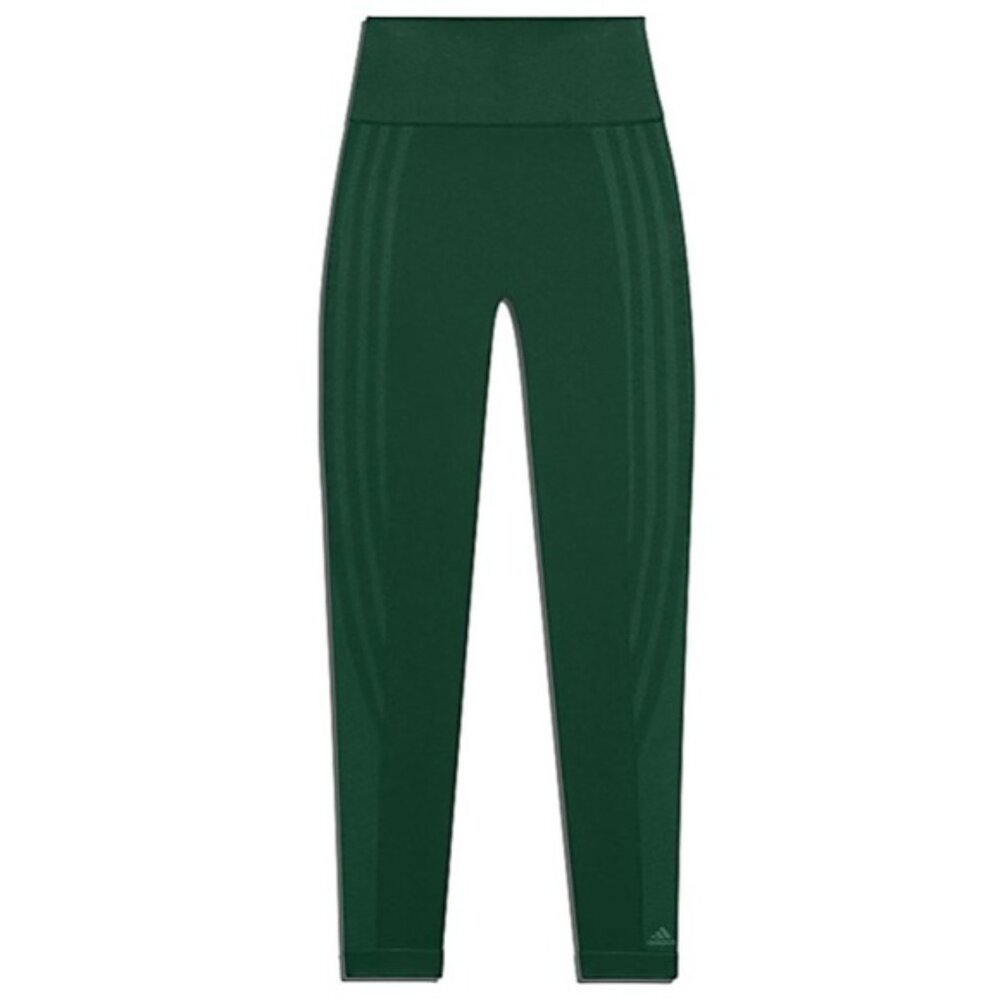 Adidas Ivy Park, Green Leggings Stretchy Knit Tapered